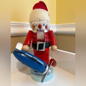 Steinbach Festive Nutcracker Santa with Toy Airplane